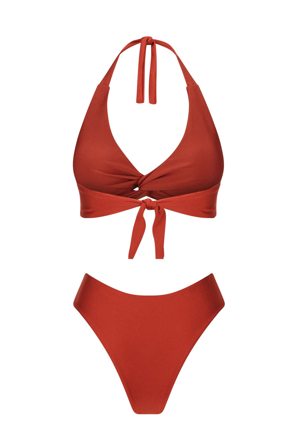 Ana | Mid Rise Bikini Bottom | Burnt Umber